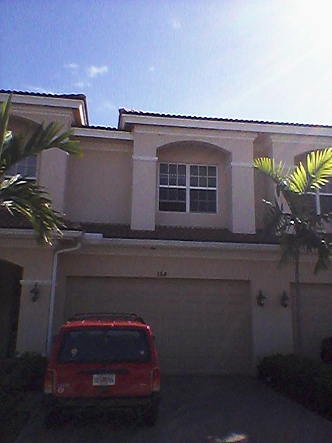 Front entrance left of garage