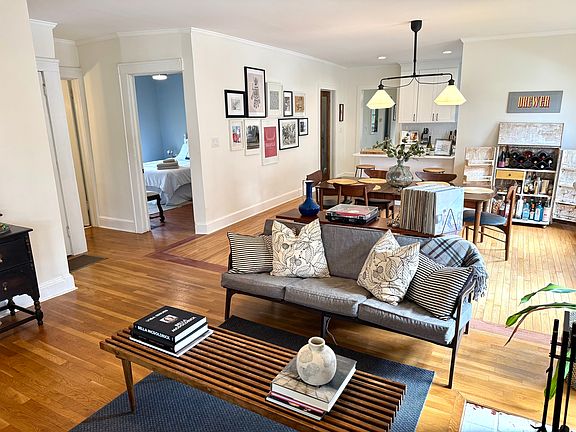 Shared front living & dining room
