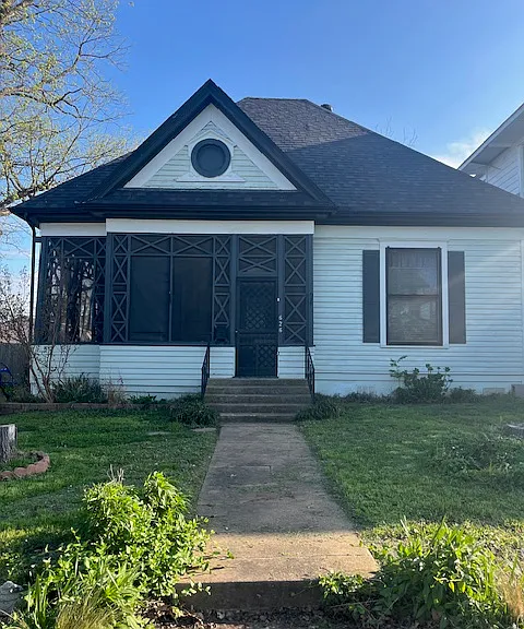 Front of House - 1910 Bungalow with large, screened in porch.