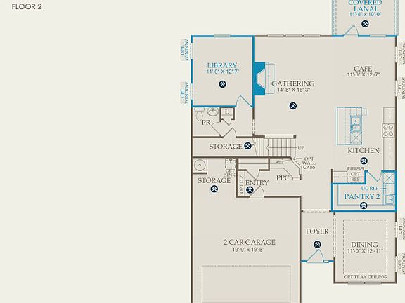 Continental Floor Plan, Quick Move-in Home, Floor 1