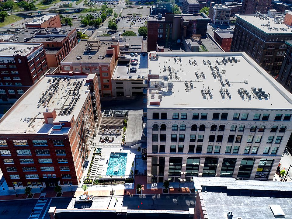 Aerial View of Roaster's Block Apartments