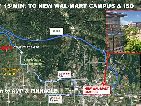Map of Downtown Bentonville