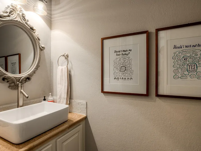 Half Bath downstairs for common areas
