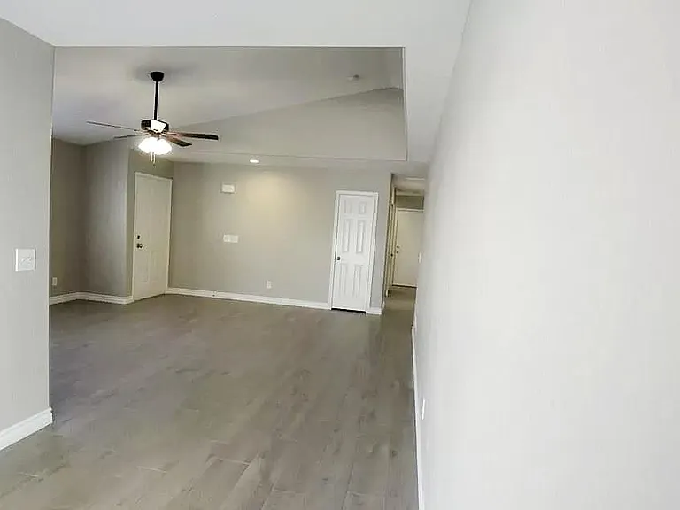 Living room Front door, and closet
