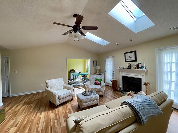 Large family room with lots of natural light