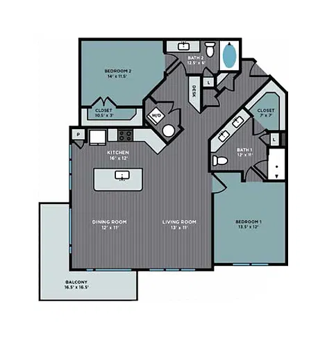 Floor plan B61