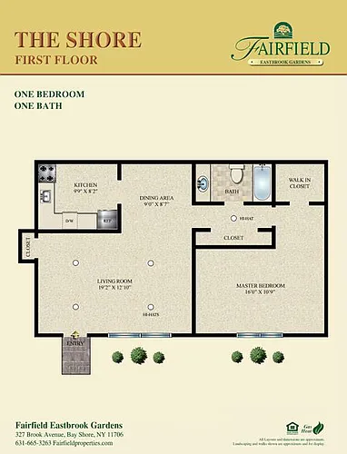 Floor plan The Brook Two Bedroom Lower
