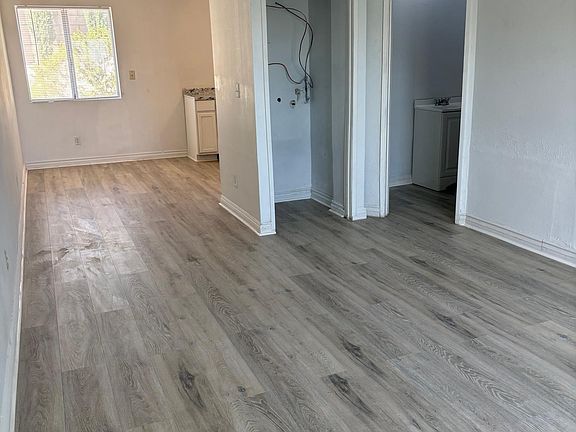 Living room into dining/kitchen laundry closet and half bath