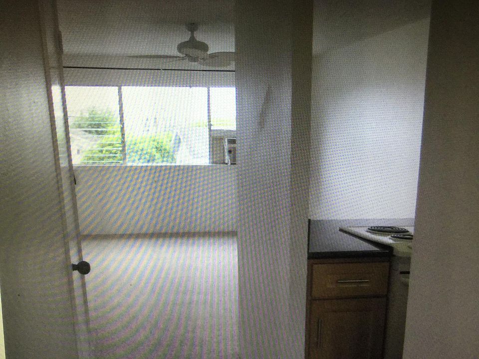 Looking into living room from hallway.