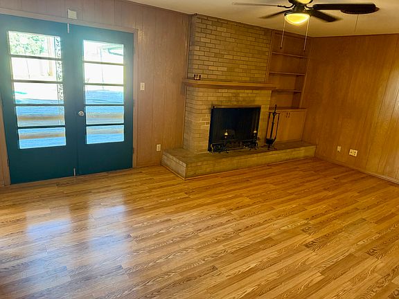 Living Room Wood Fireplace