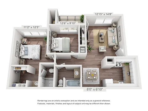 Floor plan 2X2 C