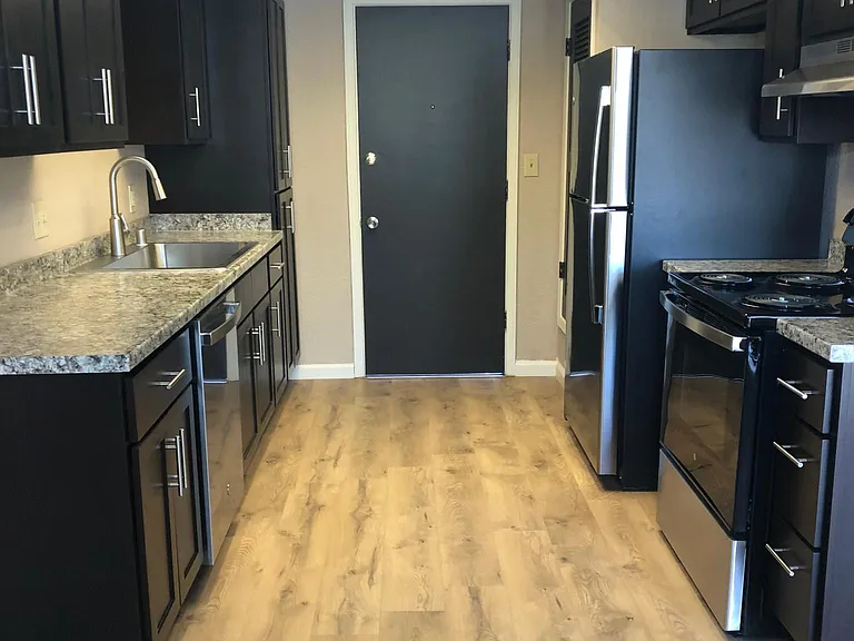 Kitchen from dining area