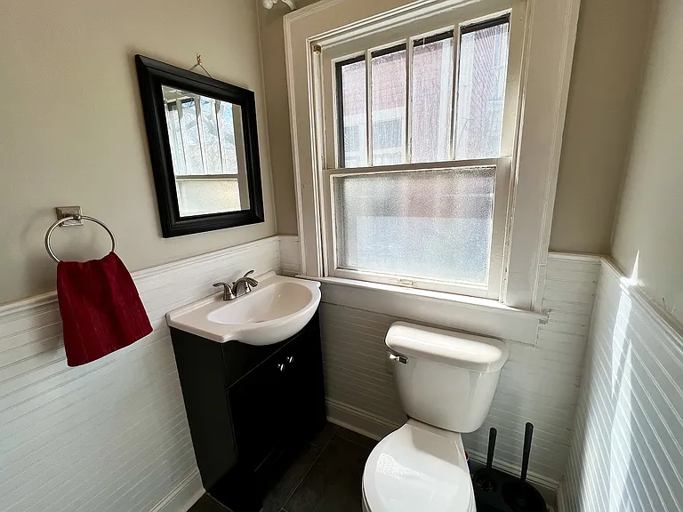 Main floor half bath.