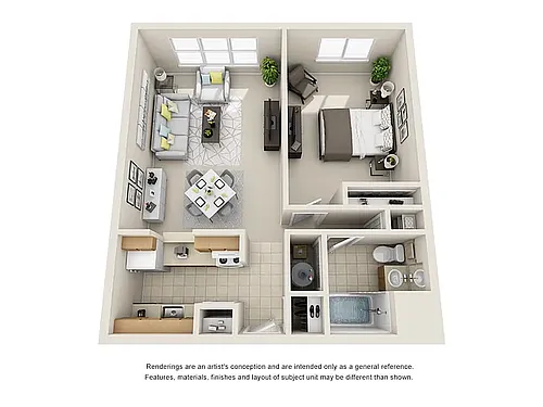 Floor plan One Bedroom