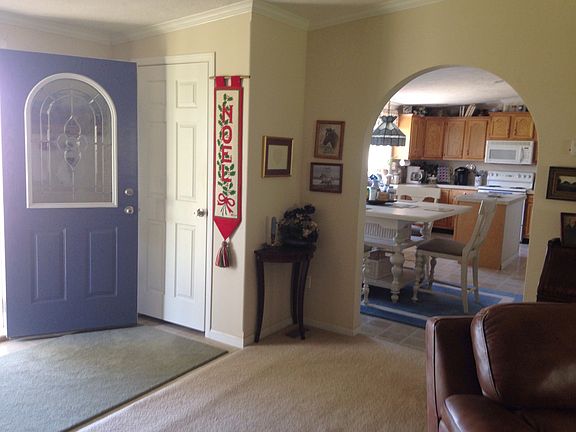 looking into kitchen