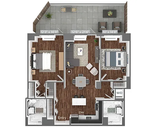 Floor plan B7-216-1085sq