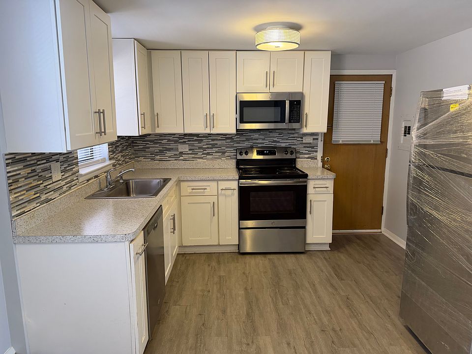 Kitchen with brand new fridge