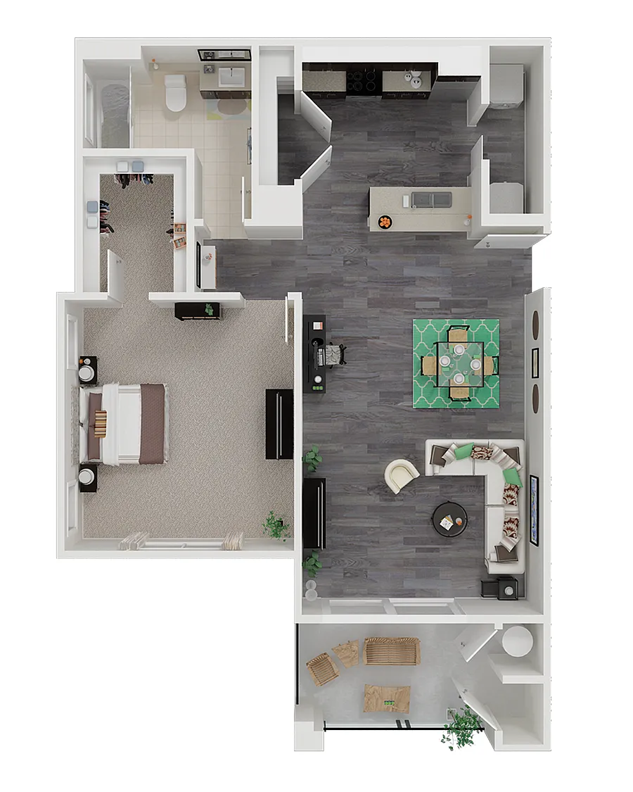 Floor plan 1X1