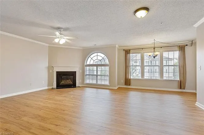 Living and dining room open space