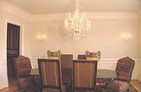 You are ready to entertain in the formal dining room.