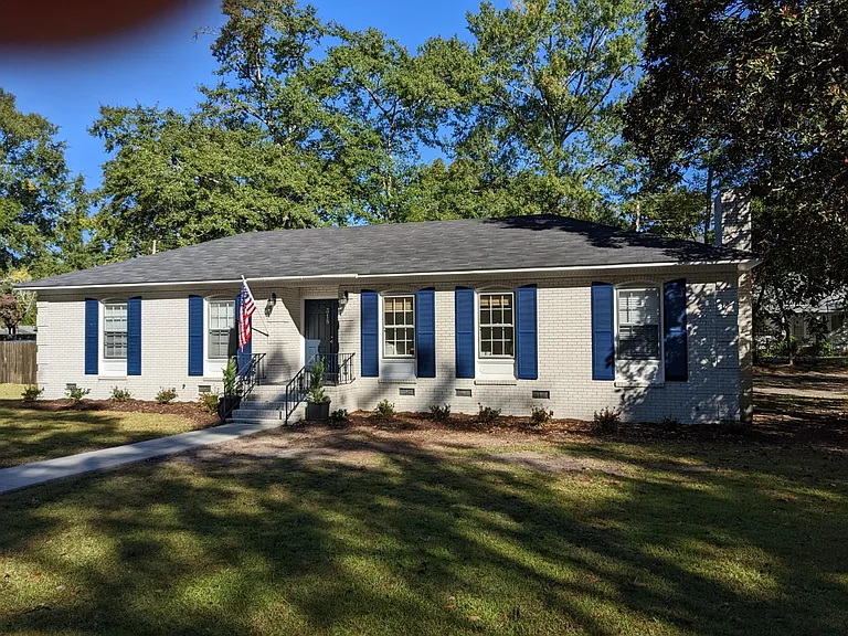 Front view of the house