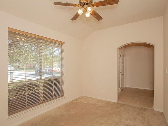 The flex room has plush carpet...