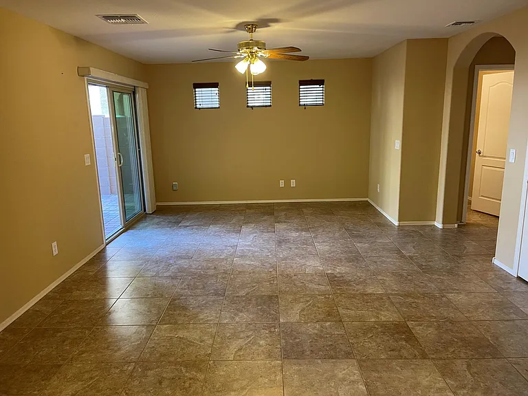 Living room with access to the patio