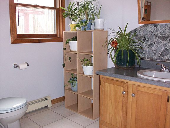 Half bathroom with laundry