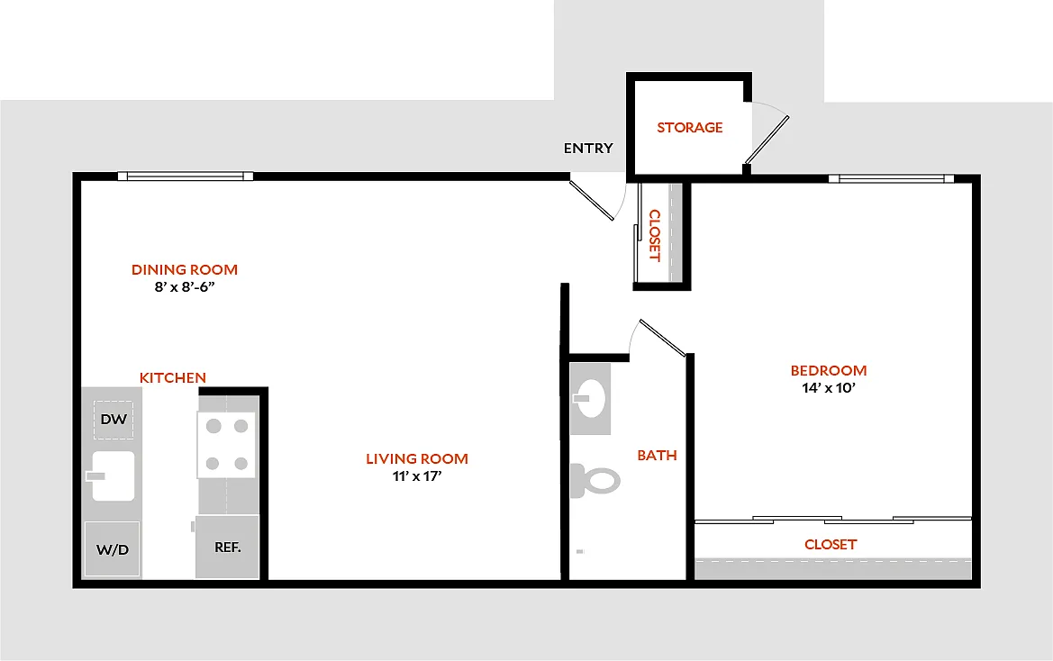 Floor plan Plan 1CR