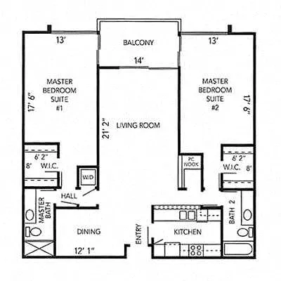 Floor plan Plan D
