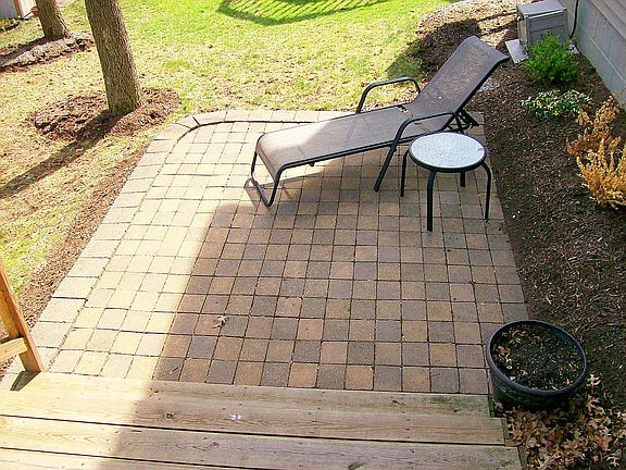 New paver patio.