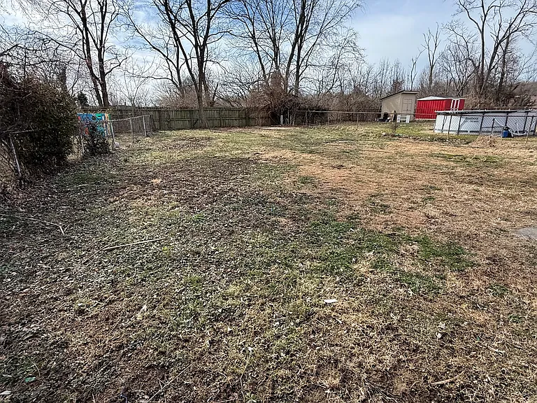 Back yard is huge! Pool is not included