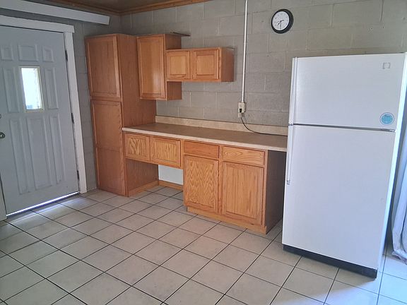 Kitchen and living area cabinets