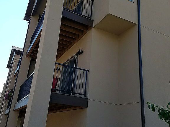 double balcony back view