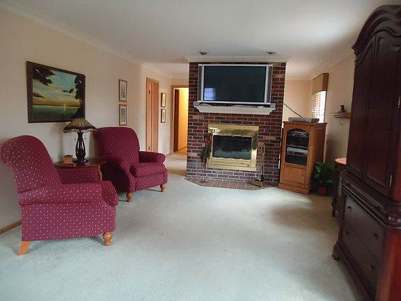 Spacious LR w/ WB Fireplace