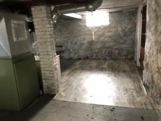Basement storage space
