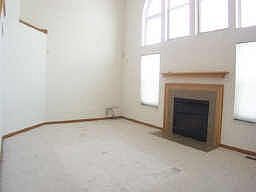 Large family room with fireplace