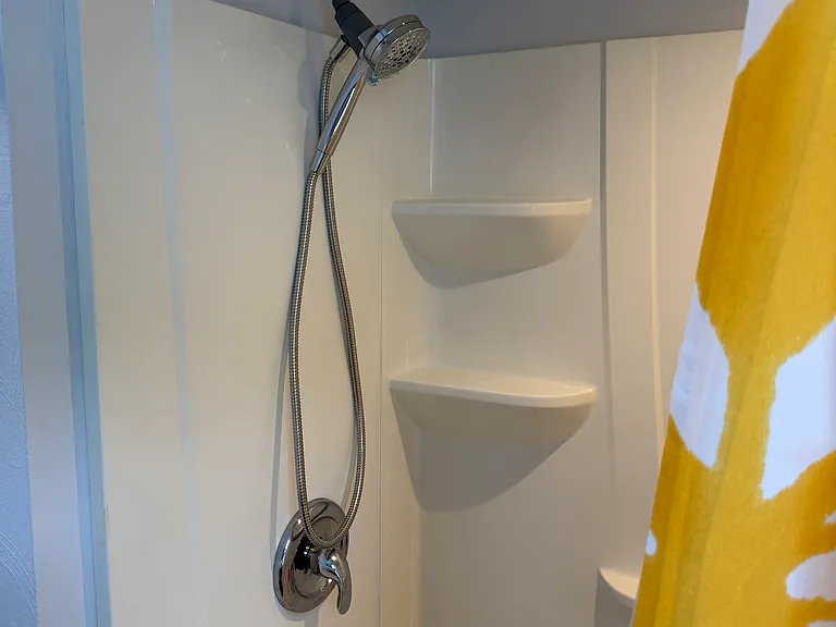 New pull down Moen shower head