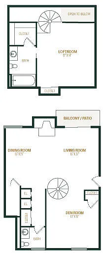 Floor plan A13 Loft Den