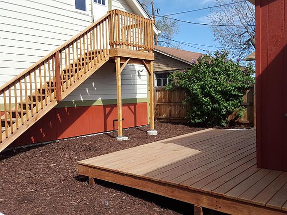 Sunny backyard