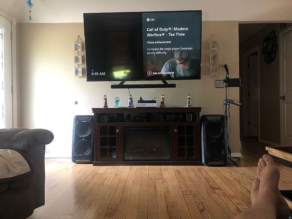 hardwood floor redone.