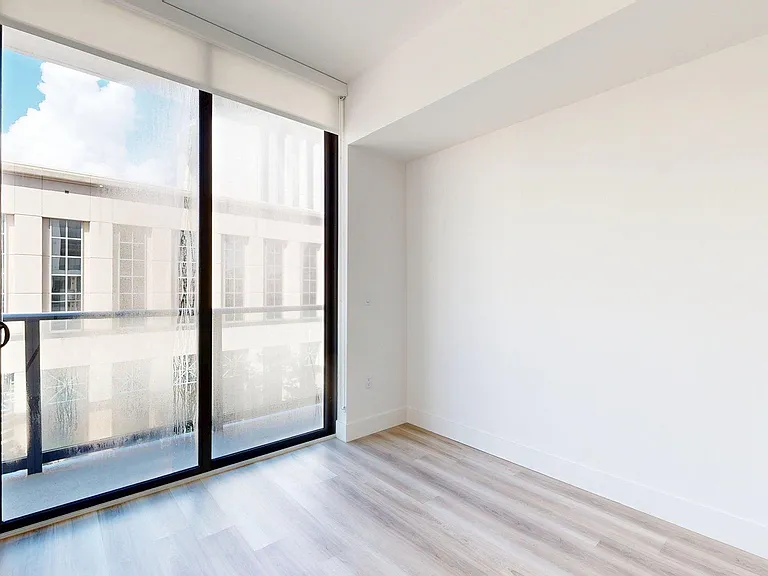 Apartment Living Room with Wood Style Flooring and Patio/Balcony.