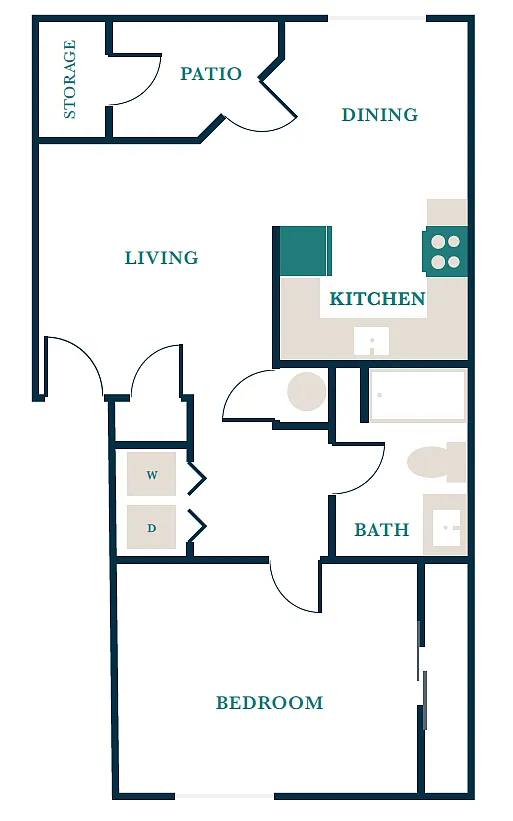 Floor plan 1X1