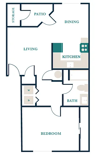 Floor plan 1X1