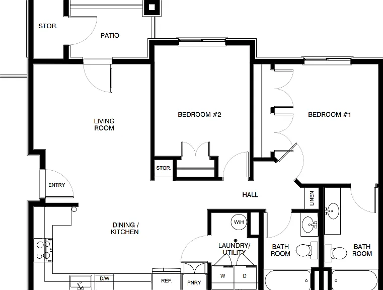 2 Bedroom (2C) Upper Level 2 Bedroom (2C) Upper Level
