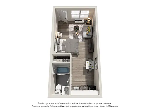 Floor plan Studio Classic