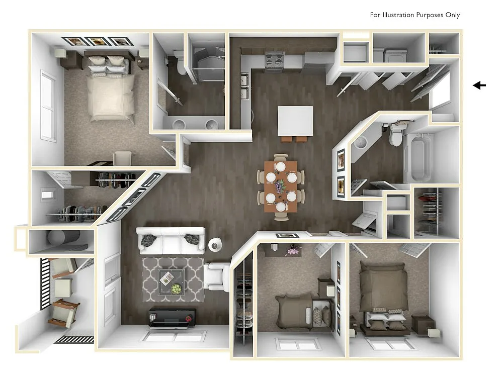 Floor plan 3 Bed/2 Bath