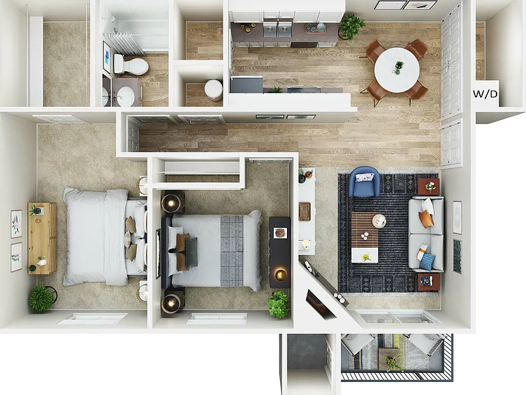 2 Bed 1 Bath 2 Bed 1 Bath