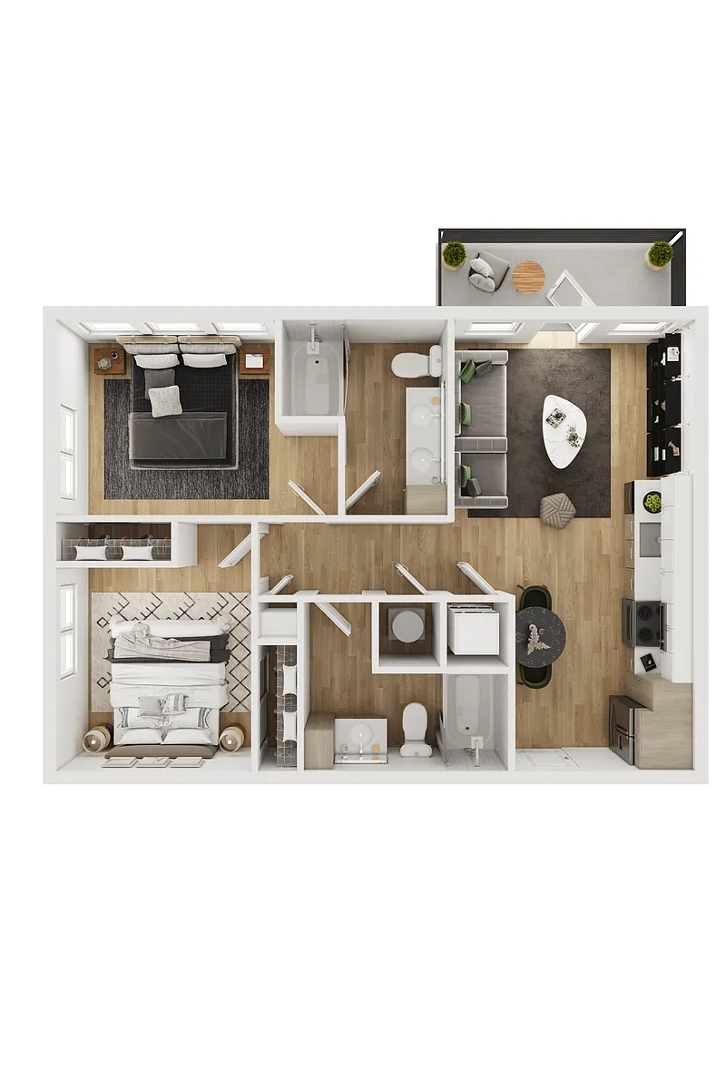 Floor plan B1 - 70% MFI (Eligibility Restrictions Apply)