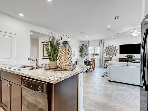 Island overlooking great room